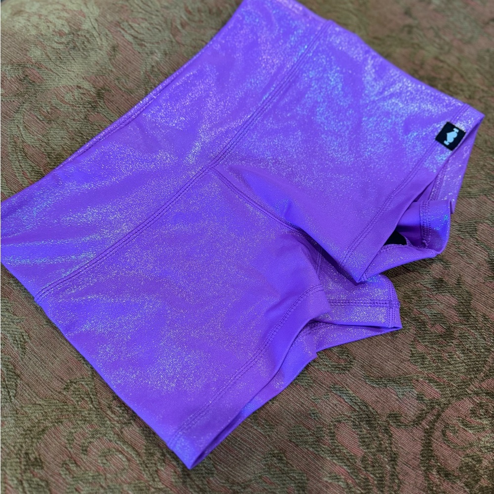 Shimmer purple WOD Bottom workout shorts. Size small.